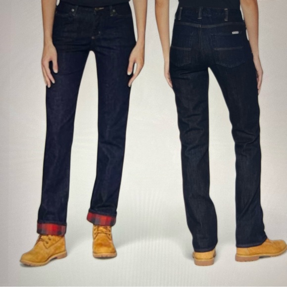 Carhartt Blaine Dark Wash flannel lined jeans - Picture 3 of 13